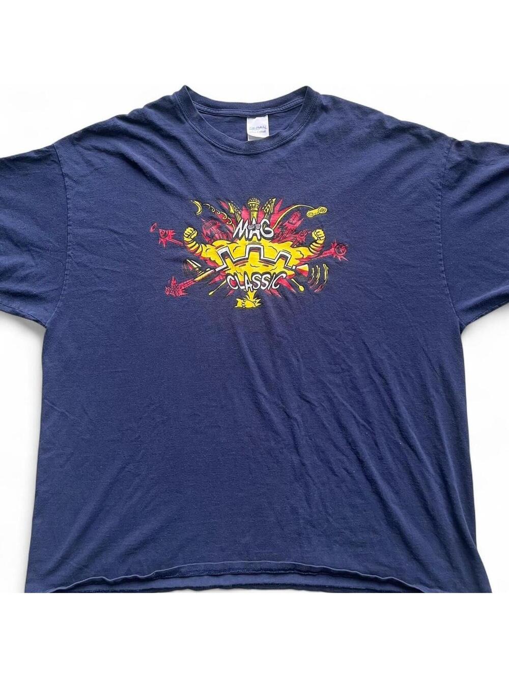 Gildan Navy Blue MAC Classic Graphic T-Shirt